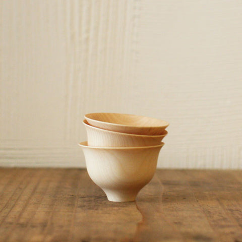 TOHKA Wood Sake Cups {Natural} (sold out)