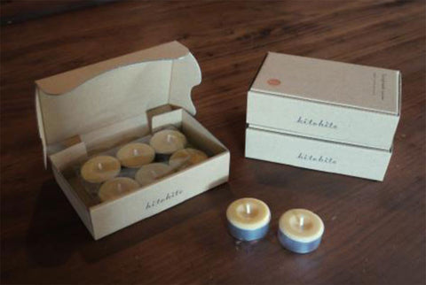 Rice Bran Tea Light Candles