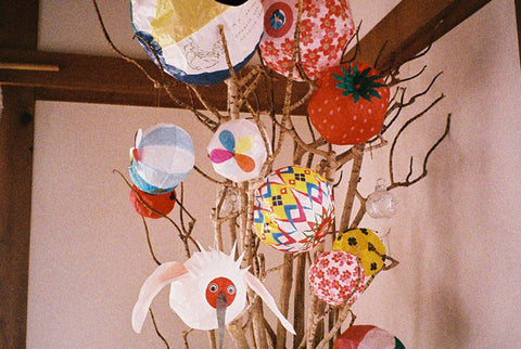 Japanese Paper Balloon {White Bird}