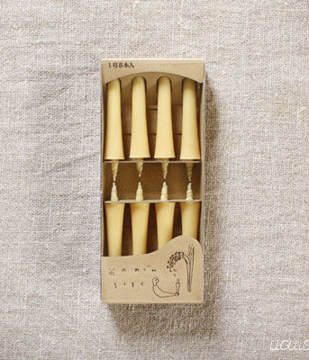 Komenomegumi Rice Bran Wax Candles (Set of 8)