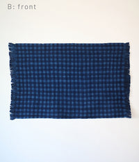 Indigo Dyed Check/Stripe Table Mat