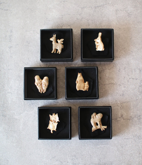 KIYATA Tin Brooch {Sloth}