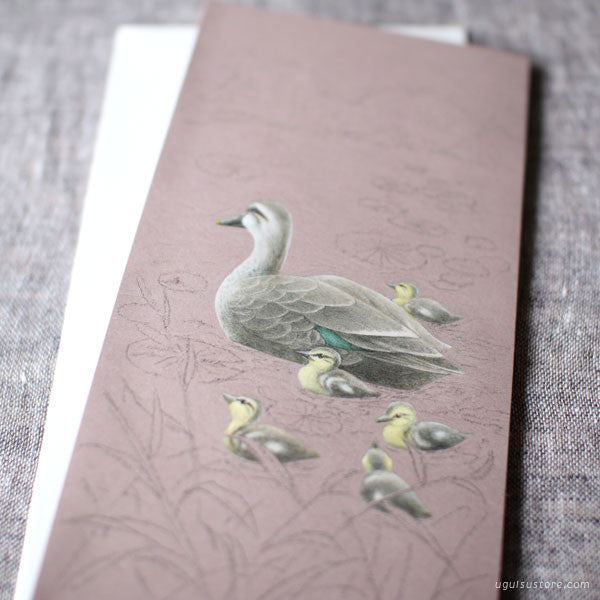 Tobidustry Pop-Up Bird Card {Spot-billed Duck}