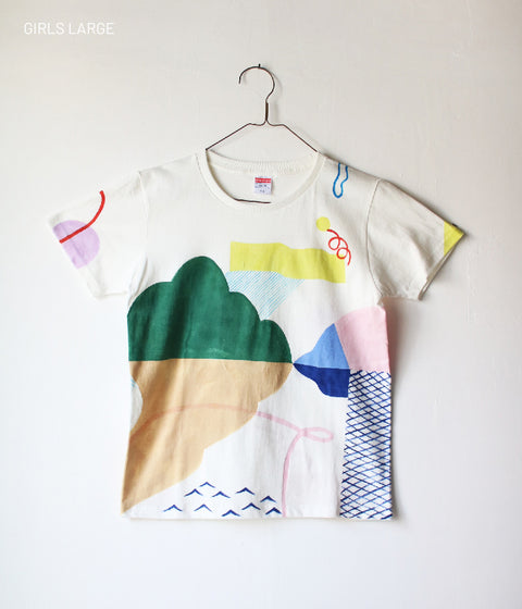 Natsuko Kozue Hand-Painted T-shirt {Horizon} SOLD OUT