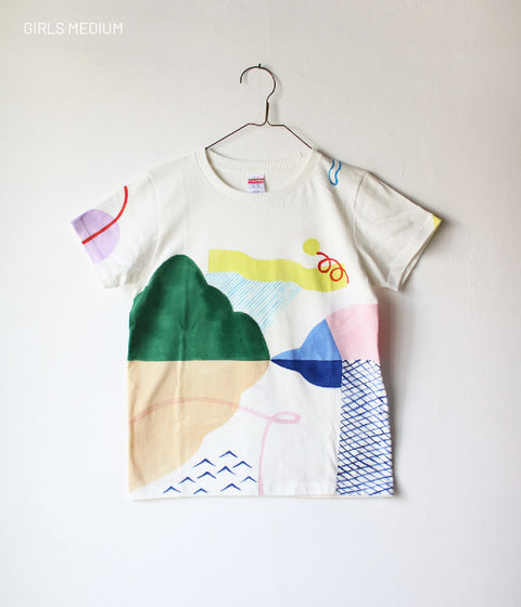 Natsuko Kozue Hand-Painted T-shirt {Horizon} SOLD OUT