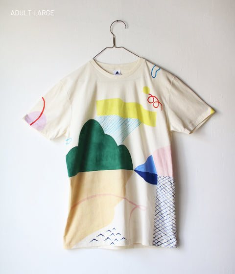 Natsuko Kozue Hand-Painted T-shirt {Horizon} SOLD OUT