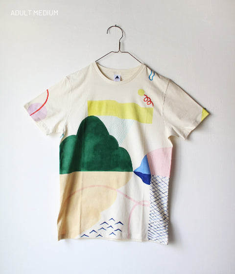 Natsuko Kozue Hand-Painted T-shirt {Horizon} SOLD OUT