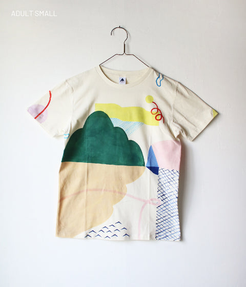 Natsuko Kozue Hand-Painted T-shirt {Horizon} SOLD OUT