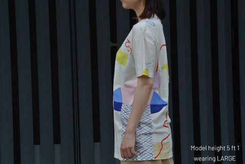 Natsuko Kozue Hand-Painted T-shirt {Horizon} SOLD OUT