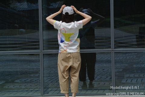 Natsuko Kozue Hand-Painted T-shirt {Horizon} SOLD OUT